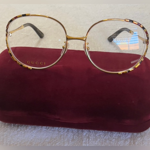 GUCCI Demo Round Ladies Eyeglasses GG05960A 003 58.19.135 - Picture 6 of 9